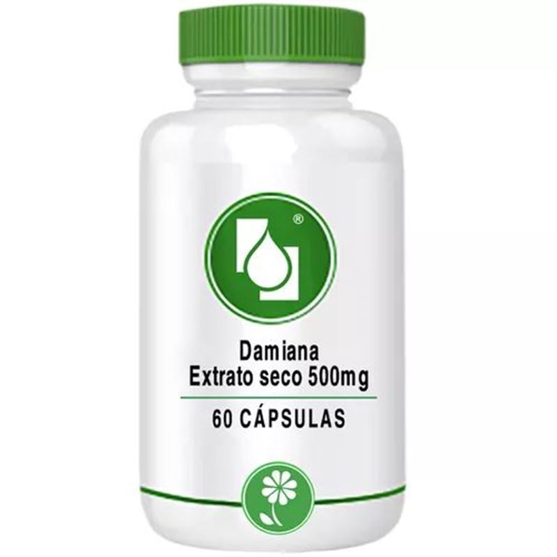 Damiana Extrato seco 500mg 60 cápsulas