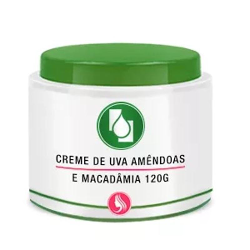 Creme de Uva, Amêndoas e Macadâmia 120g Pote