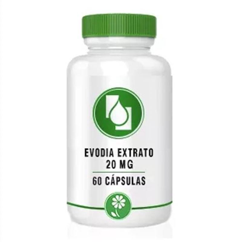 Evodia Extrato 20mg 60 cápsulas