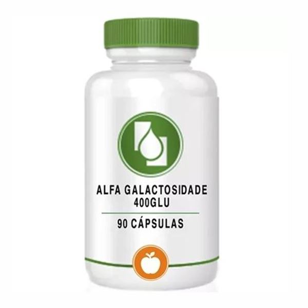 Alfa Galactosidade 400GalU 90 cápsulas