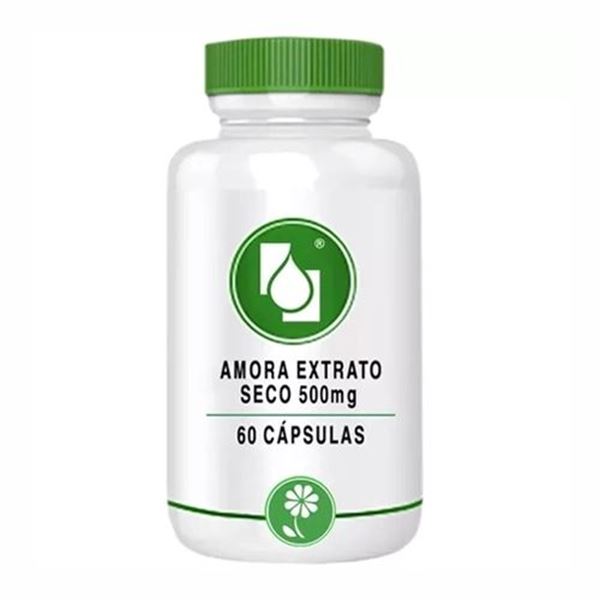 Amora extrato seco 500mg 60 cápsulas