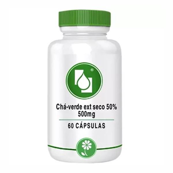Chá-verde ext seco 50% 500mg 60 cápsulas