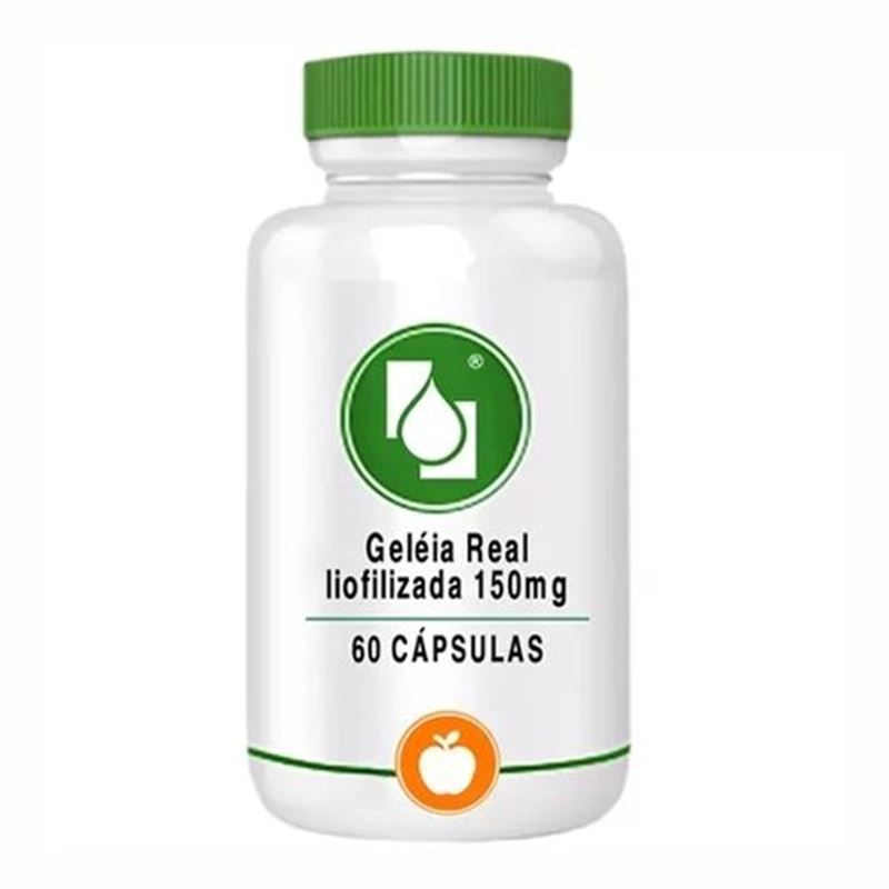 Geléia Real liofilizada 150mg 60 cápsulas