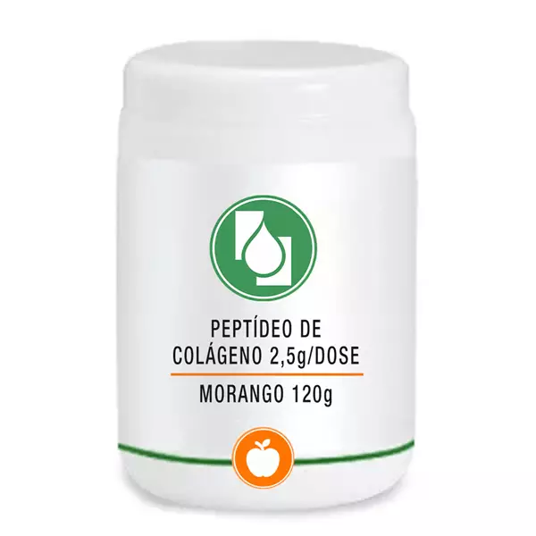 Peptídeo de Colágeno 2,5g/dose Morango 120g