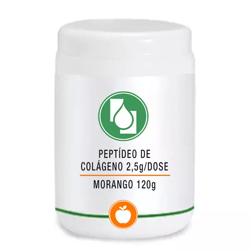 Peptídeo de Colágeno 2,5g/dose Morango 120g