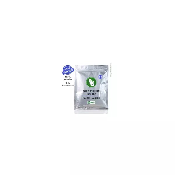 Whey Protein Isolado 90% Baunilha 400g Refil