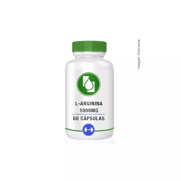 Arginina L 1000mg 60 cápsulas