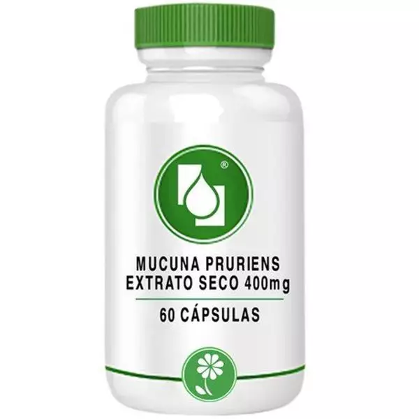 Mucuna Pruriens Extrato Seco 400mg 60 Cápsulas