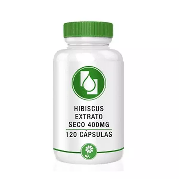 Hibiscus Extrato seco 400mg 120cápsulas