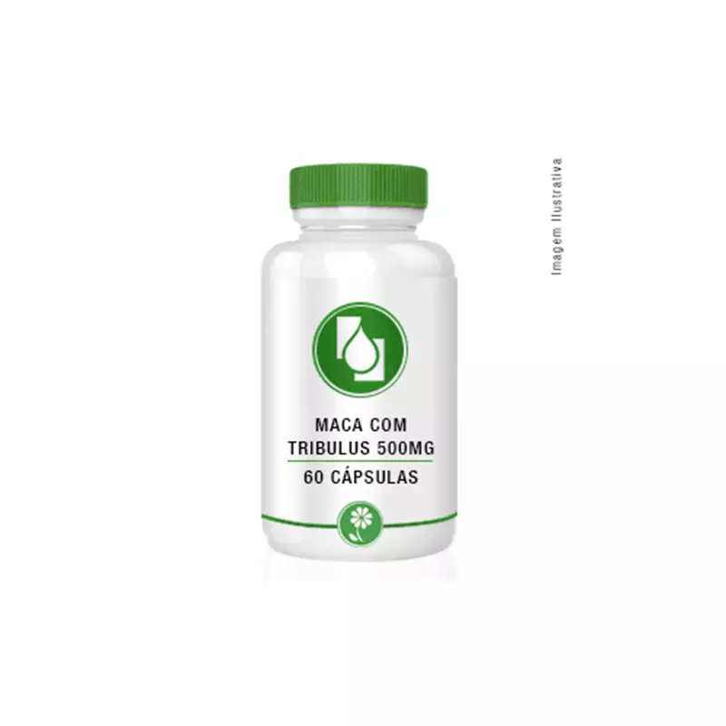 Maca com Tribullus terrestris 500mg 60cápsulas