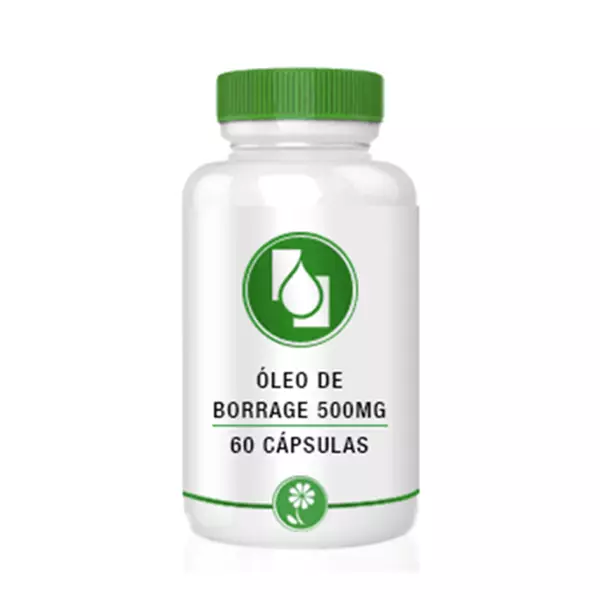 Óleo de Borrage 500mg 60 Cápsulas